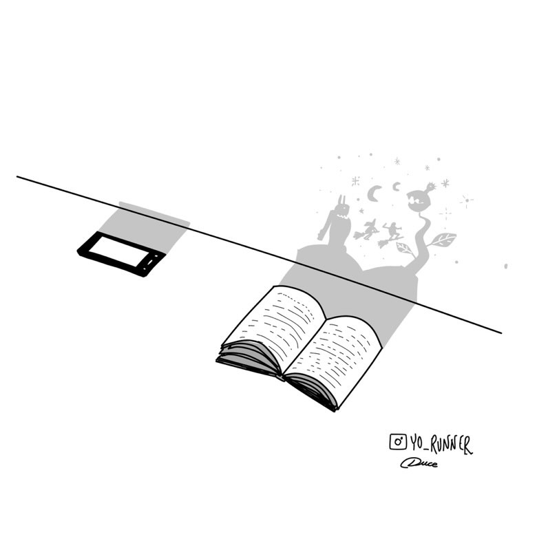 WE ❤️ 📚

Ilustración: <a href="/duceser1/">S. Duce</a> 
#DiaDelLibro