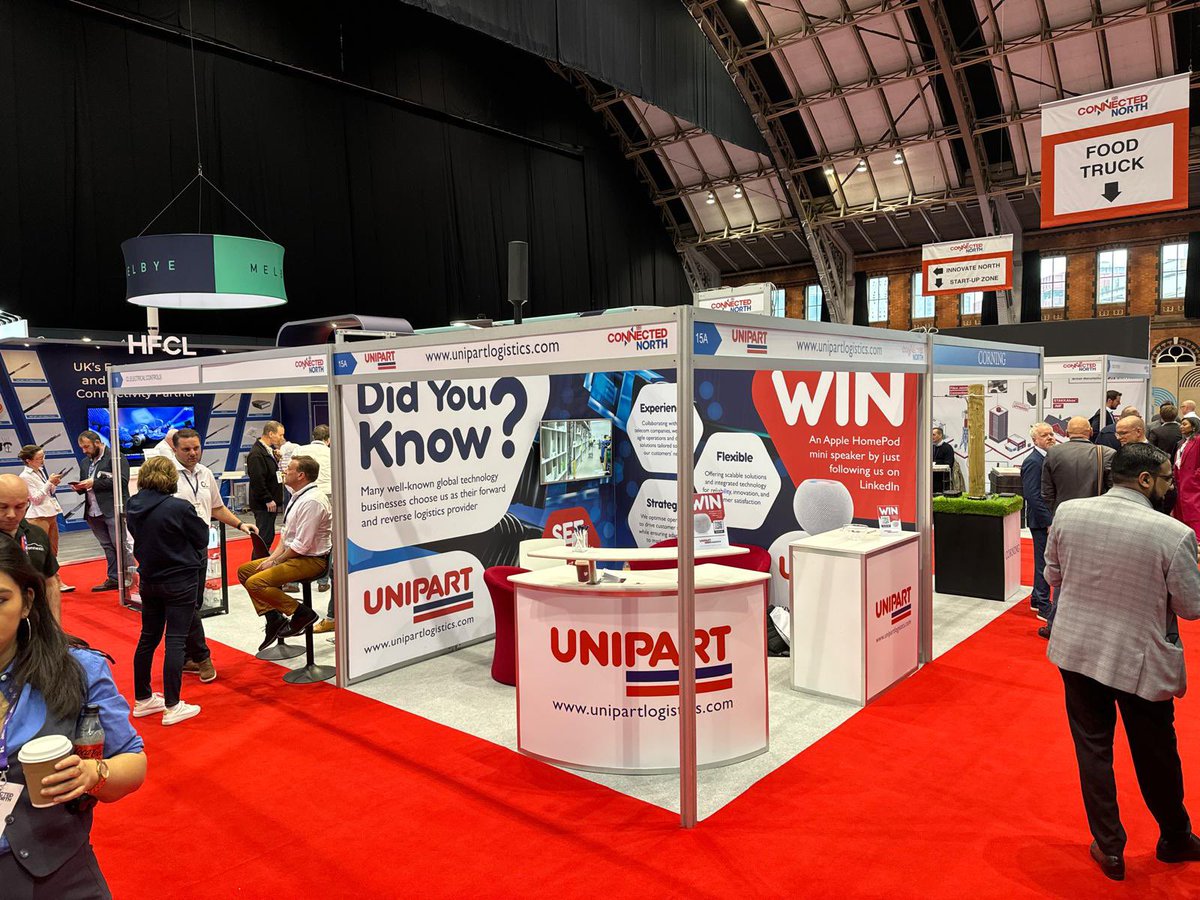🔵Day 2 at Connected North!

👋Come say hi at Stand 15A

🍎Follow us on LinkedIn to be in with the chance to win an Apple HomePod mini speaker: linkedin.com/company/unipar…

#Tech #ConnectedNorth