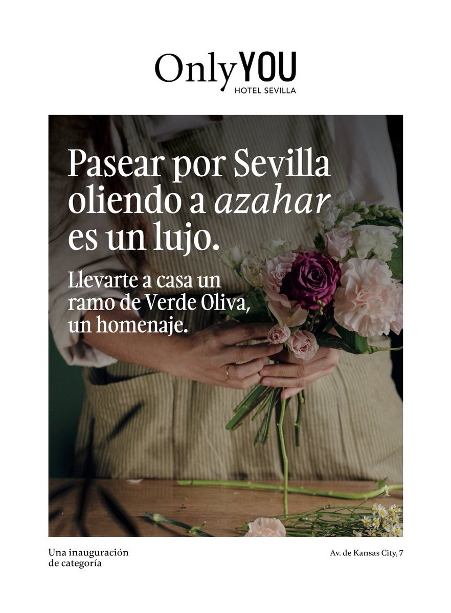 ReasonWhy's tweet photo. 🪭 El rebujito, el coraje y el azahar, entre los insights de la campaña para la apertura del Only YOU Hotel Sevilla. 
Junto a la agencia INNN se han ideado unas gráficas con copys que pivotan en torno a la "sevillanía".
|| Más info 👉🏽 https://t.co/IFfBMgOhUI