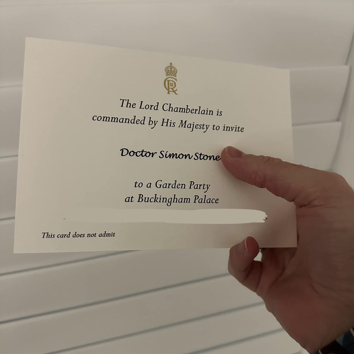 We are delighted to announce that past pupil Simon S has received an invitation to attend a Garden Party at Buckingham Palace, His Majesty King Charles III. This invitation is in recognition of Simon’s international work for people living with chronic illnesses.