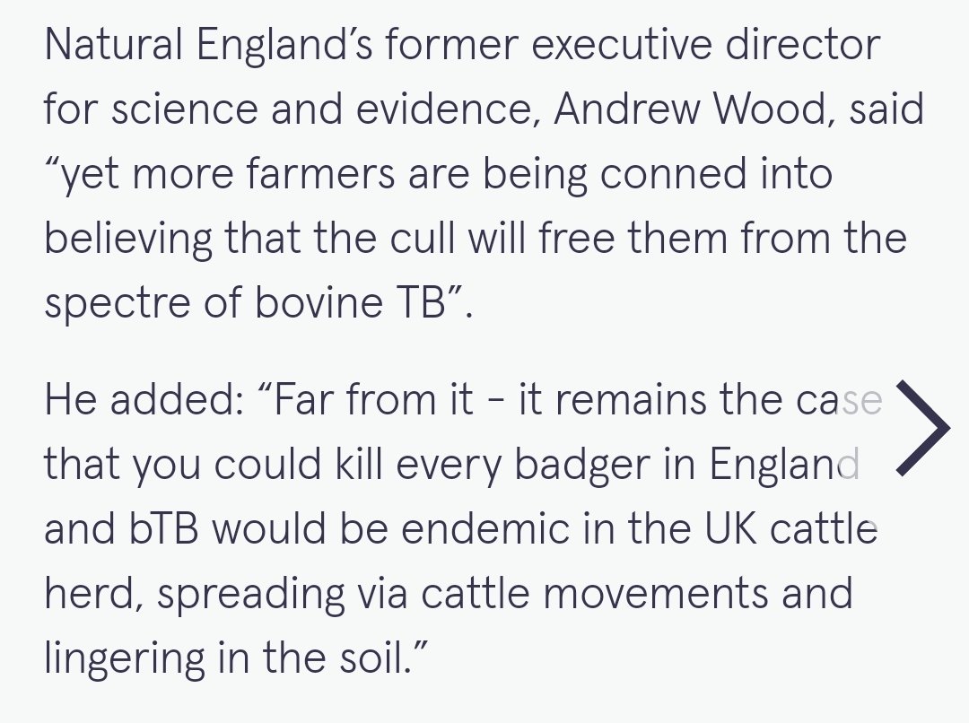 @TonyJuniper @NaturalEngland Badgers Tony, badgers. You've let Defra wipe them out without challenge, without testing, without sufficient evidence and monitoring
STOP THE CULL @NEChiefSci @DefraChiefScien