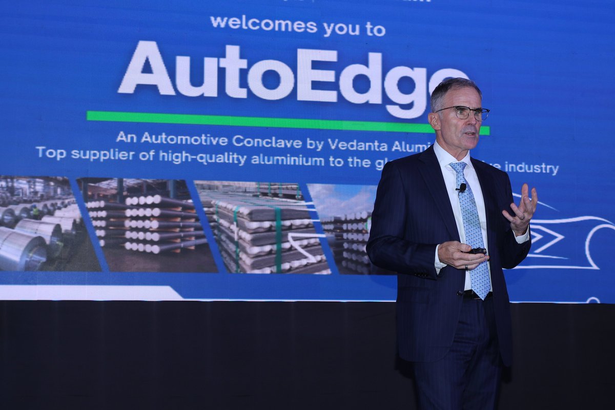 VedantaAluminum's tweet photo. In our ongoing pursuit to serve our customers better, we hosted key players from the global #automotive industry at Vedanta #AutoEdge 2024, our flagship #automotive conclave. 

#Vedanta #Aluminium #GreenAluminium #MetalOfTheFuture https://t.co/Y3aYZSesJz