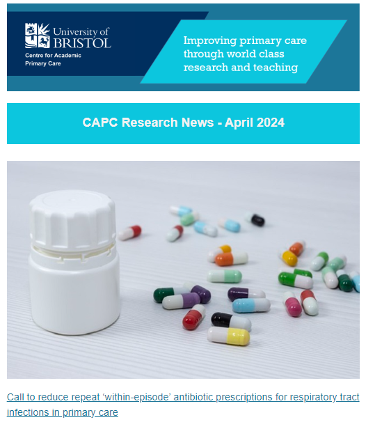 Our latest #PrimaryCare research newsletter is out now! 📢 It's packed with info about the latest research findings, new study announcements, blogs, events & featured content. 📚 See: mailchi.mp/74728cf05082/p… 👀 Subscribe: bristol.us8.list-manage.com/subscribe?u=39… 🖱️