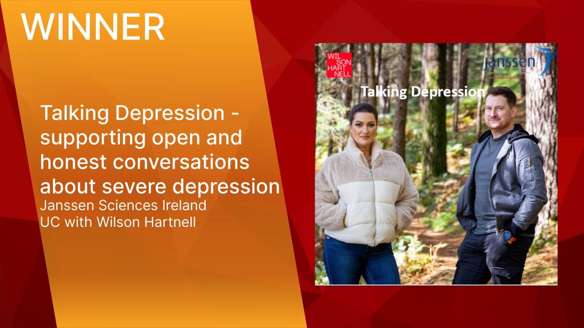 Wilson Hartnell (@wilsonhartnell) on Twitter photo We are delighted to have partnered with our client @JanssenIEon their campaign ‘Talking Depression’ which won a prestigious SABRE EMEA award last week.
#SABREAwardsEMEA #SABREAwards We are delighted to have partnered with our client @JanssenIEon their campaign ‘Talking Depression’ which won a prestigious SABRE EMEA award last week.
#SABREAwardsEMEA #SABREAwards