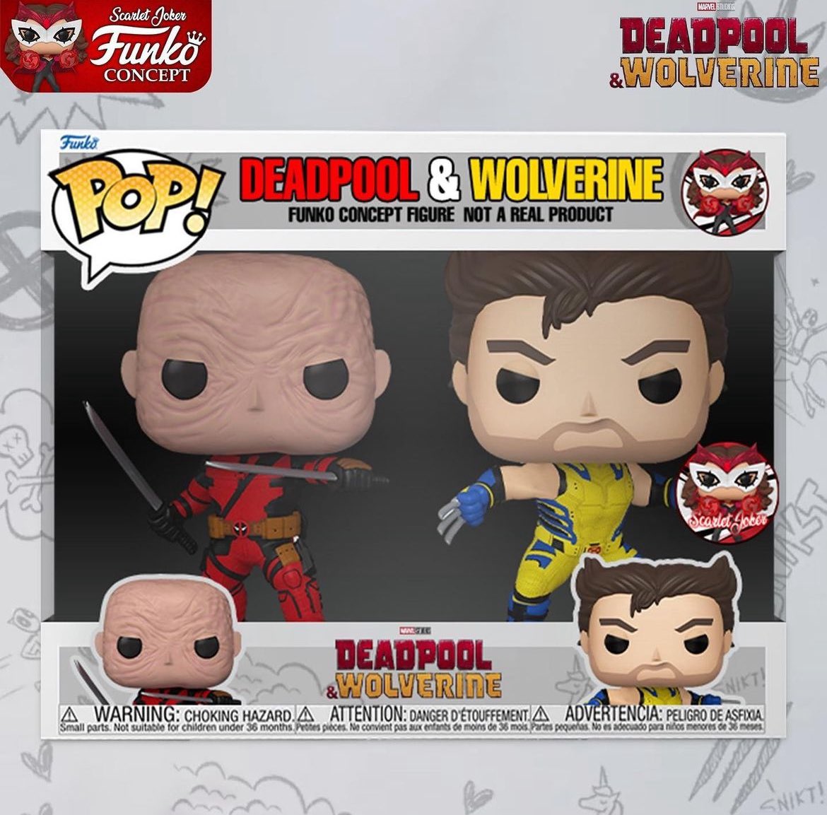WolverSteve's tweet photo. These look BADASS! 🤩 #NoSleeves 😂 For the record, I love the sleeves anyway 😅 #DeadpoolandWolverine #Deadpool #Wolverine https://t.co/IvxREmhvKO