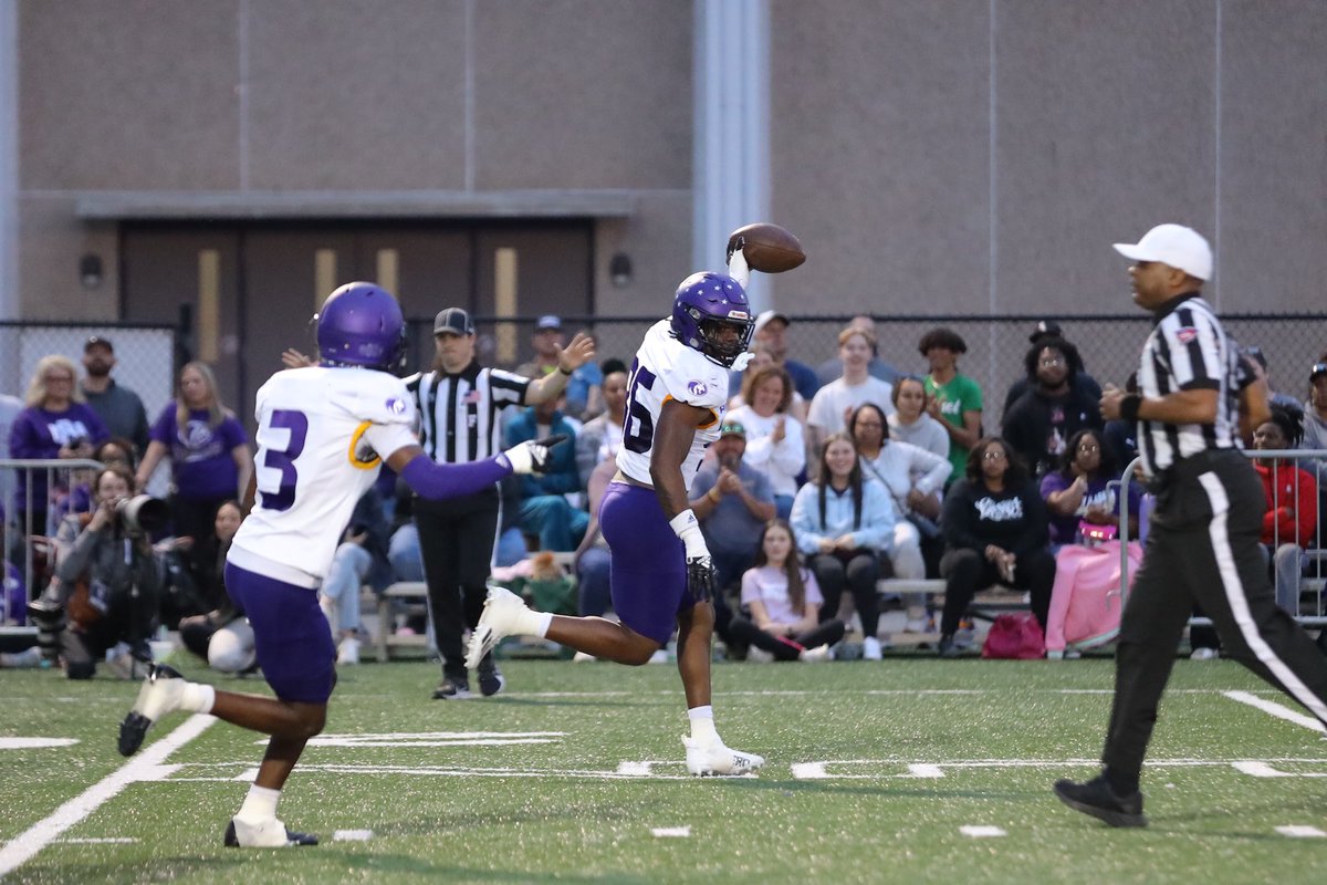 Thank you @coachjlovelady and @MCFootballCoach for having @UNAFootball on campus home of @joshanglinn #PurpleSwarm