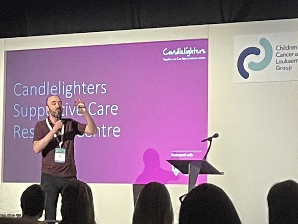 Had a cracking time presenting the reasons we should act nationally to improve supportive care research … and the @CandlelightersT centre too #cclg2024