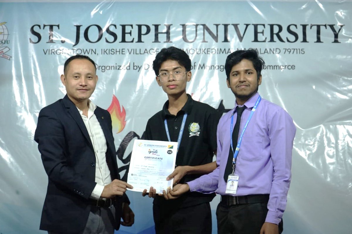 YNnagaland's tweet photo. Igniting innovation at St. Joseph University's IGNITE FEST 2024! #YouthNetIncubationCentre #YIC is proud to sponsor the Business Plan Competition, fostering the entrepreneurial spirit among youth. 

#YouthNet #YWEF #YouthNetNagaland #YNnagaland #madeinnagaland #IgniteFest https://t.co/naabvcgxwd