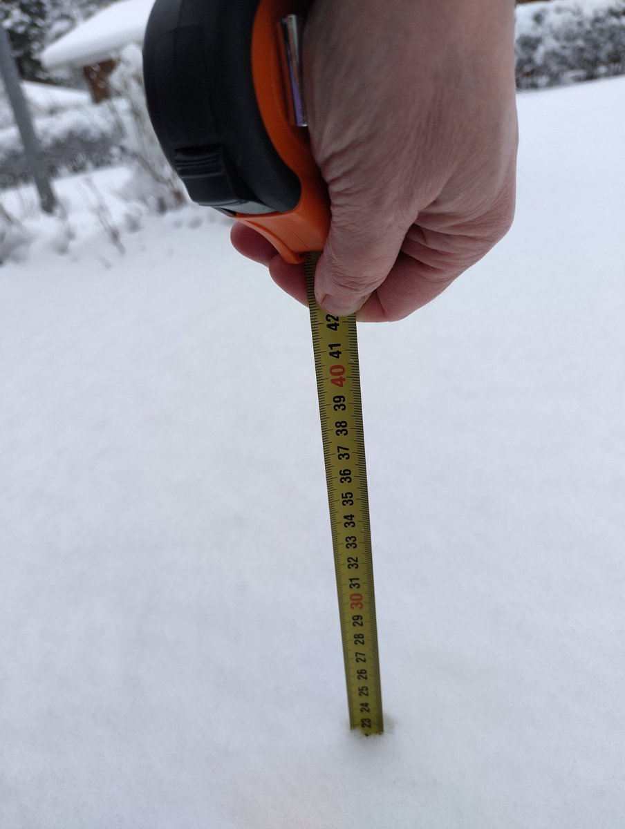 22cm in west #Espoo #snow #takatalvi