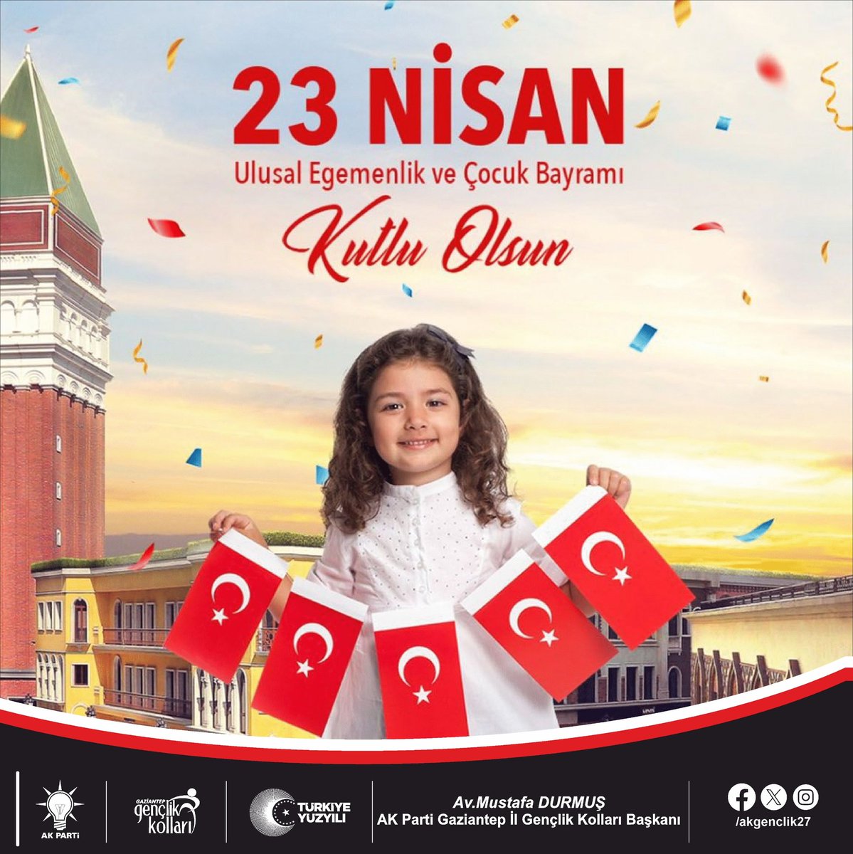 23 Nisan Ulusal Egemenlik ve Çocuk Bayramımız kutlu olsun.🇹🇷

#23NisanKutluOlsun