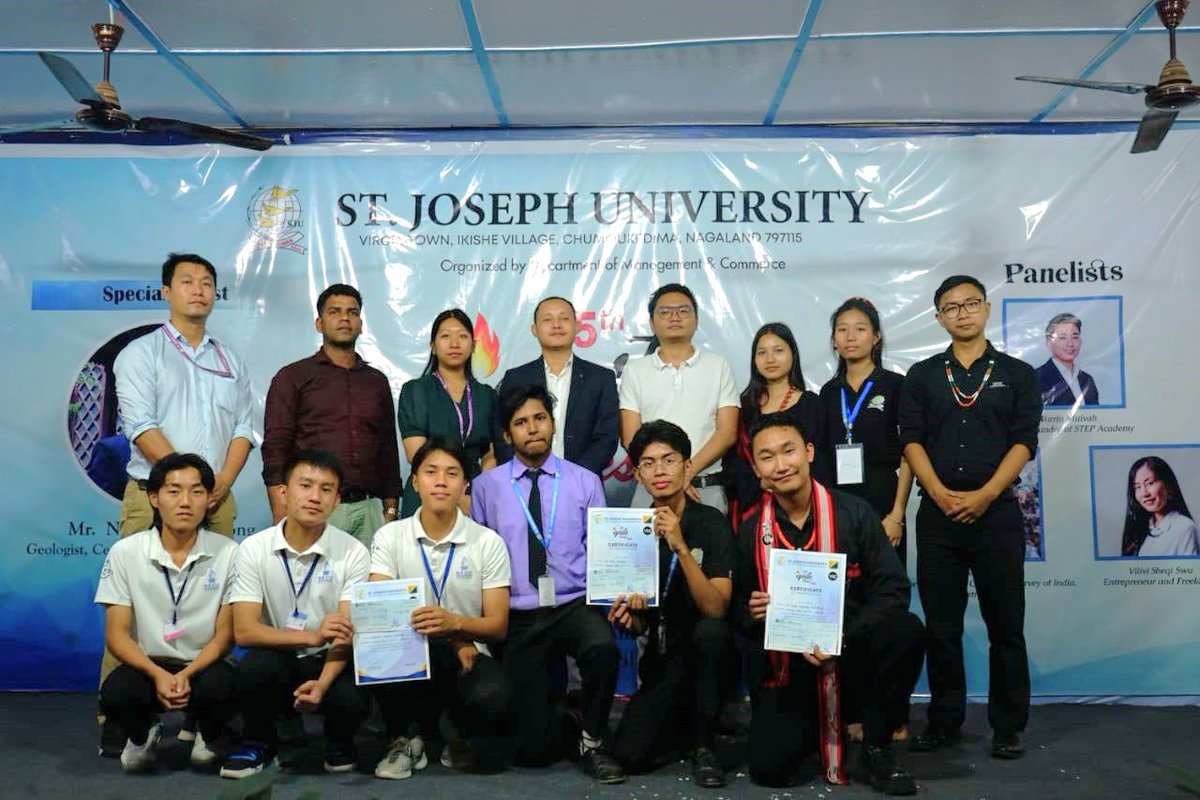 YNnagaland's tweet photo. Igniting innovation at St. Joseph University's IGNITE FEST 2024! #YouthNetIncubationCentre #YIC is proud to sponsor the Business Plan Competition, fostering the entrepreneurial spirit among youth. 

#YouthNet #YWEF #YouthNetNagaland #YNnagaland #madeinnagaland #IgniteFest https://t.co/naabvcgxwd