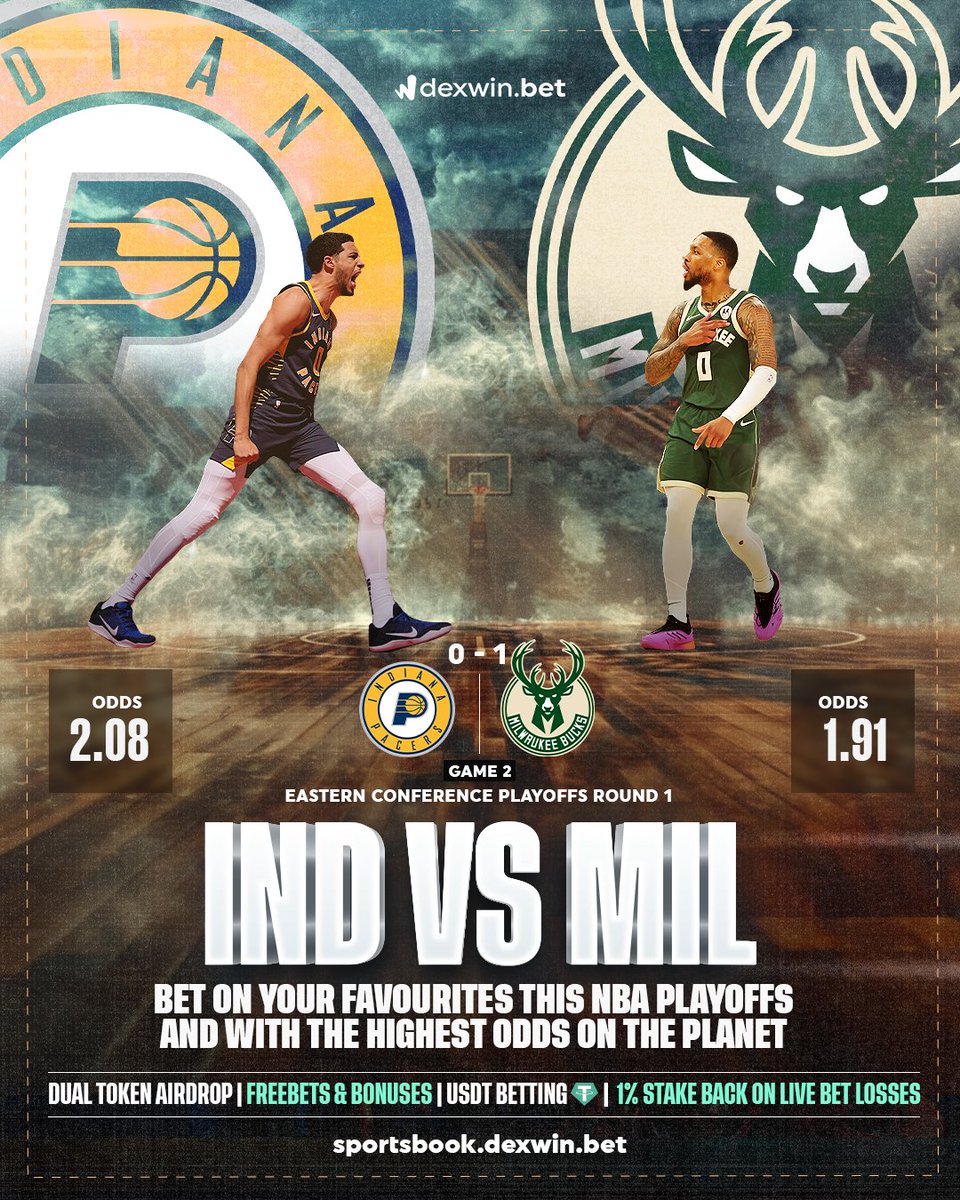 anush443's tweet photo. Picks for Bucks Pacers on @DexWin_Sports 
 IND ML at 2.08
 BUCKS +1 at 1.89 https://t.co/bTguzDUOVK