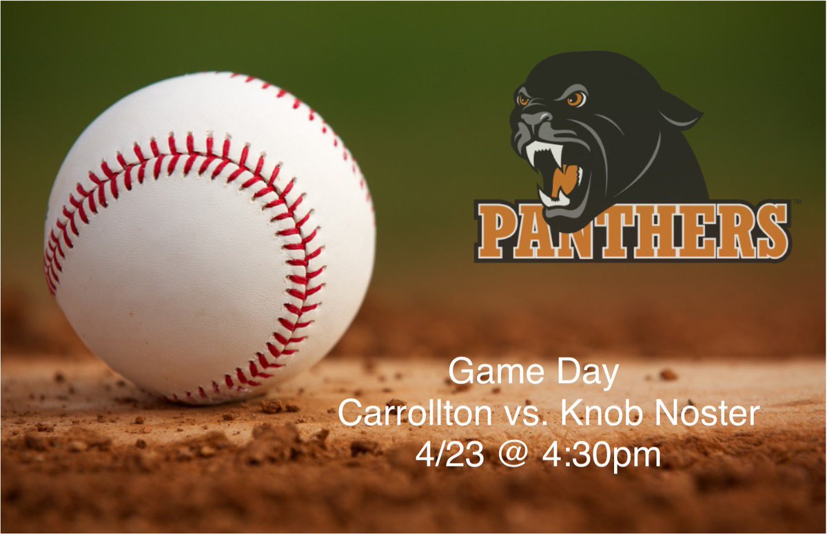 Panthers at home today vs. Carrollton. A win today and Panthers will clinch MRVC East title for first time in school history!