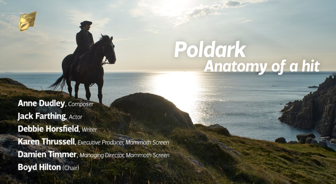 What a good night the RTS Anatomy of a Hit #Poldark panel was back in April 2016 with Jack Farthing (George Warleggan), Debbie Horsfield (writer), Anne Dudley (composer) and executive producer Damien Timmer poldarked.com/.../rts-anatom…... Photo: RTS