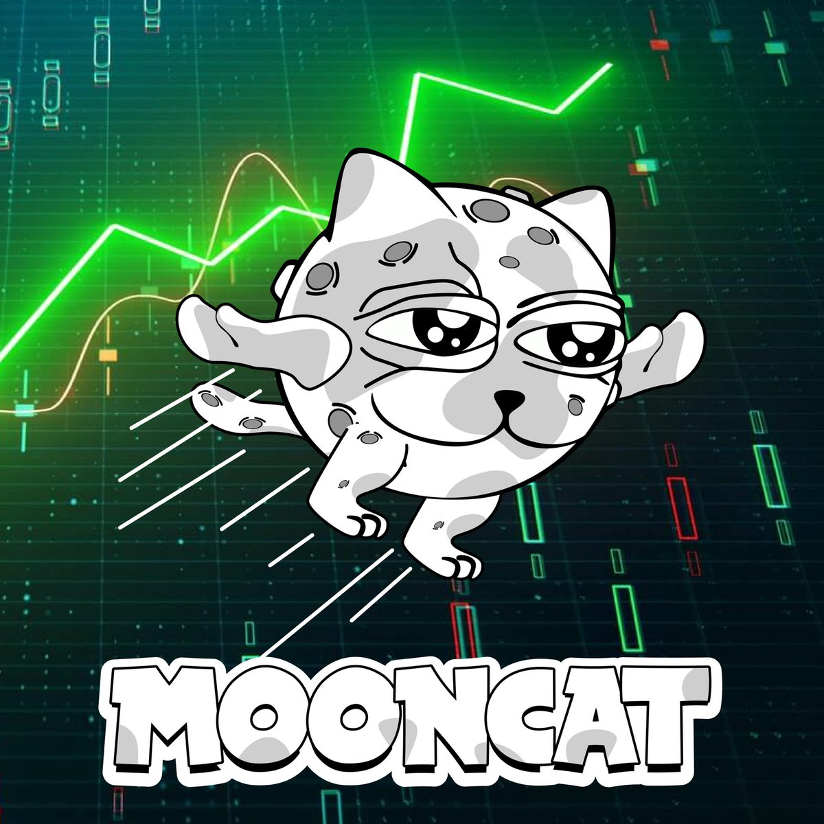 MoonCatSolanaX's tweet photo. Green is all we see , it’s the only way to the $MOON https://t.co/acBQxHpy7l