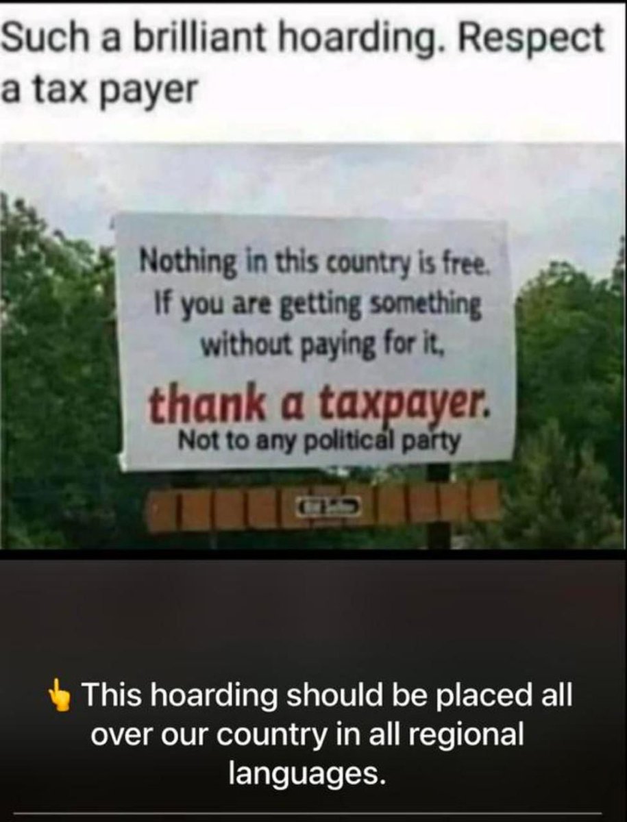 This is for all the Indians who take FREE from the government.