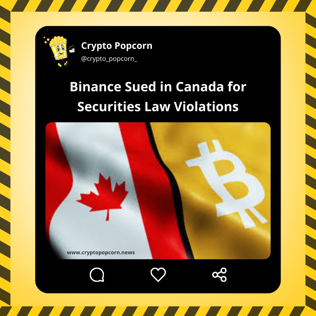 🚨BREAKING: #Binance sued in Canada for securities law violations.

#Binance #Canada #BinanceSmartChain #Law