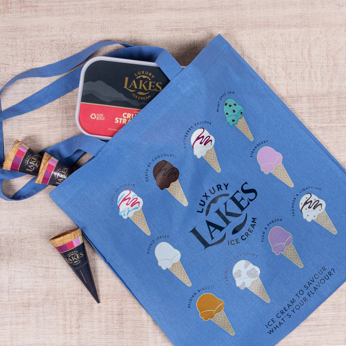 'Totes' amaze! 🛍 Lakes Ice Cream merchandise will leave you looking 'so fetch' 💅