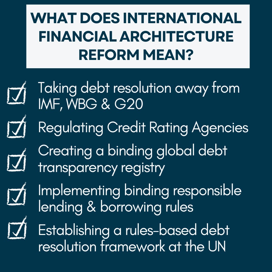 'With @IMFNews & @worldbank in the driving seat, we will only have market sharks ruling this international financial anarchy!' @ifresnillo calls on @UNECOSOC #Fin4Dev to reject a #BrettonWoods-led solution to #DebtCrisis. 📢We need #debtworkout at @UN! ow.ly/BZXh50RlZ3r