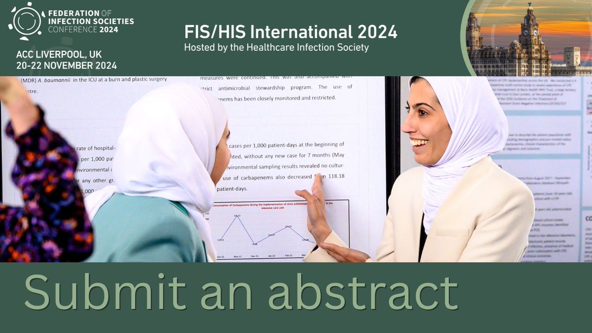 Remember to submit your abstract for #FISHIS24 ✍️ Submit your research or piece of work for consideration as a poster or oral presentation at the 2024 conference in Liverpool 👉 buff.ly/4civv1Q @FISConf @HIS_infection @biainfection #IPC #HISevents #FISHIS24