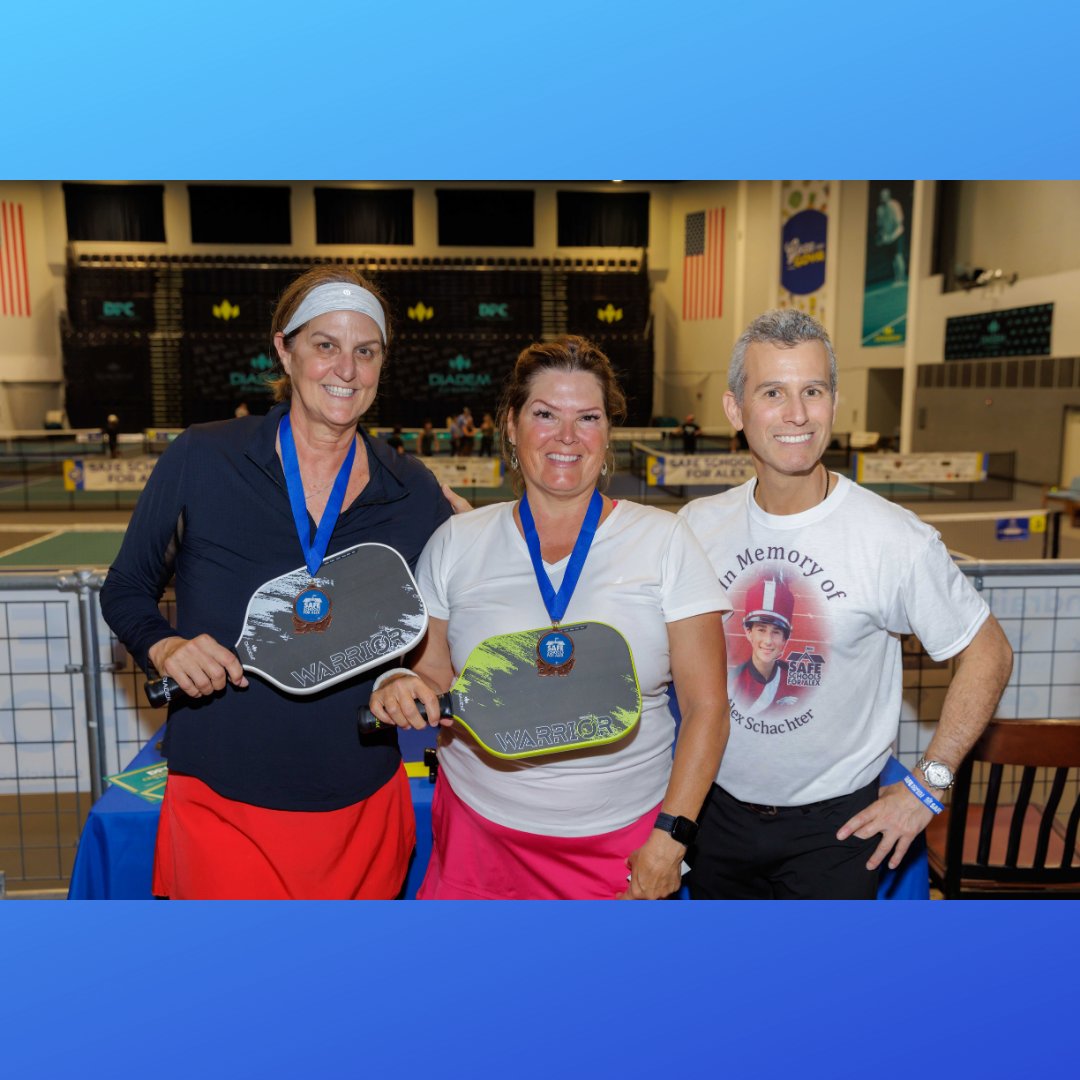 alexsafeschools's tweet photo. Congratulations to the winners of the Safe Schools For Alex Pickleball Tournament, and thank you to everyone who played with us on April 18th! Your participation in the tournament and contributions to our fundraiser were priceless. 

#SafeSchoolsForAlex #Pickleball #Tournament https://t.co/KtwBANyzHF