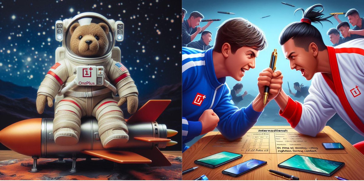 Sizzle2010's tweet photo. @oneplus @unarates Buds3: going for a mission; using it as a walkie talkie
Una: train &amp; send them to Mars
1+ Pen: Host a Intl. Pen Fight Contest  
1+ Watch: turning it a time machine
81Pro: make it a piano &amp; compose a 1+ song
1+ Bottle: use it as drumsticks
1+ Bag: climbing Mt. Everest carrying it. https://t.co/LSnxry1Tzw