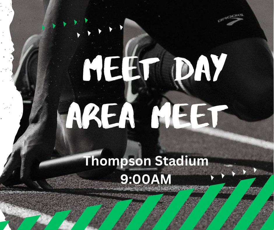 IT’S MEET DAY! 
Varsity track heads to Thompson Stadium for the area track meet! Events begin at 9:00AM! 

#gogryphons #ACEathletics #weareACE