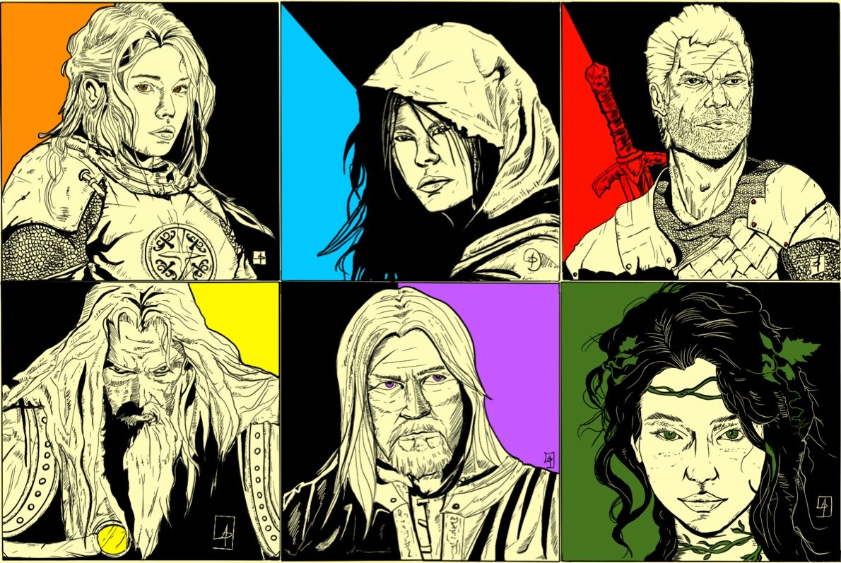 Hi folks! An upgrade for 'Sword of the Dragonslayer' is available on your DTRPG library! Alessandro Paderi created the portraits of all the pre-generated PCs! drivethrurpg.com/product/477121… #swordofthedragonslayer #oldschooessentials #dtrpg #hellwinter #osr #dnd @NecroticGnome