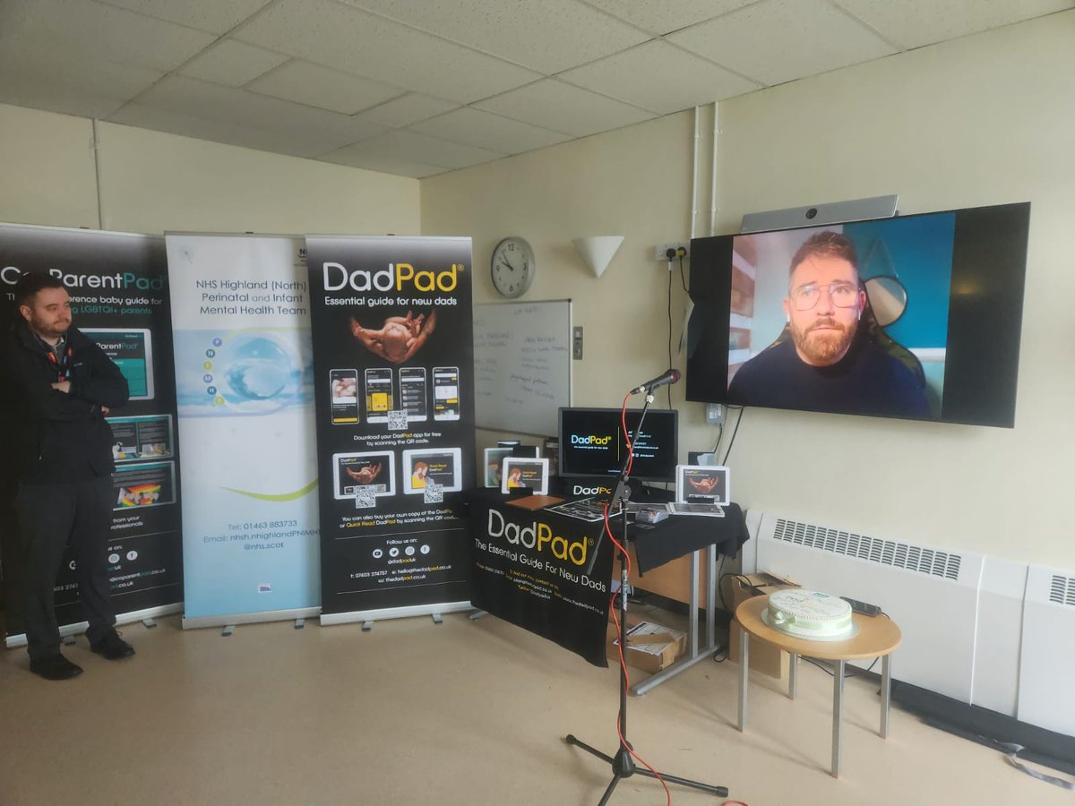 And it's also been great to once again have the support of our good friend @ScottMair9 from @fatherhoodipip and @FathersNetScot, who kindly sent a video of support into today's @NHSHighland #dadpad launch. 🏴󠁧󠁢󠁳󠁣󠁴󠁿 #dadsmatter #dadvocates @MentalPmha @NHSScotland @scotgovhealth