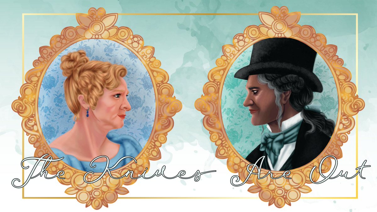 chocolatepot_'s tweet photo. The Knives Are Out (2.5k, T): A Gentleman Jack AU!

Stede comes to live with Ed at Shibden Hall, and things don't always go smoothly. (It's fluff, so you know they work it out.)

Art by @IsabelleHemlock!

https://t.co/poxxNcvBLe https://t.co/QYIZYLK6Fv