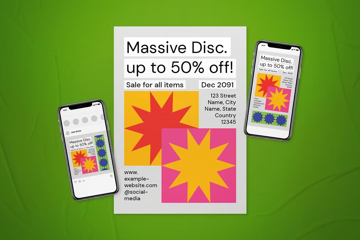 Check out 'Geo Minimalism Great Sale Flyer Set' at <a href="/CreativeMarket/">Creative Market</a> -> crmrkt.com/lMoXMy #geo #minimalism #sale #flyer #poster #instagram #instagramstory #graphicdesign #geometric #star #midcentury #swiss #minimalist #clean #art #psd #ai #dannyaldana #thegoodstore #TGS