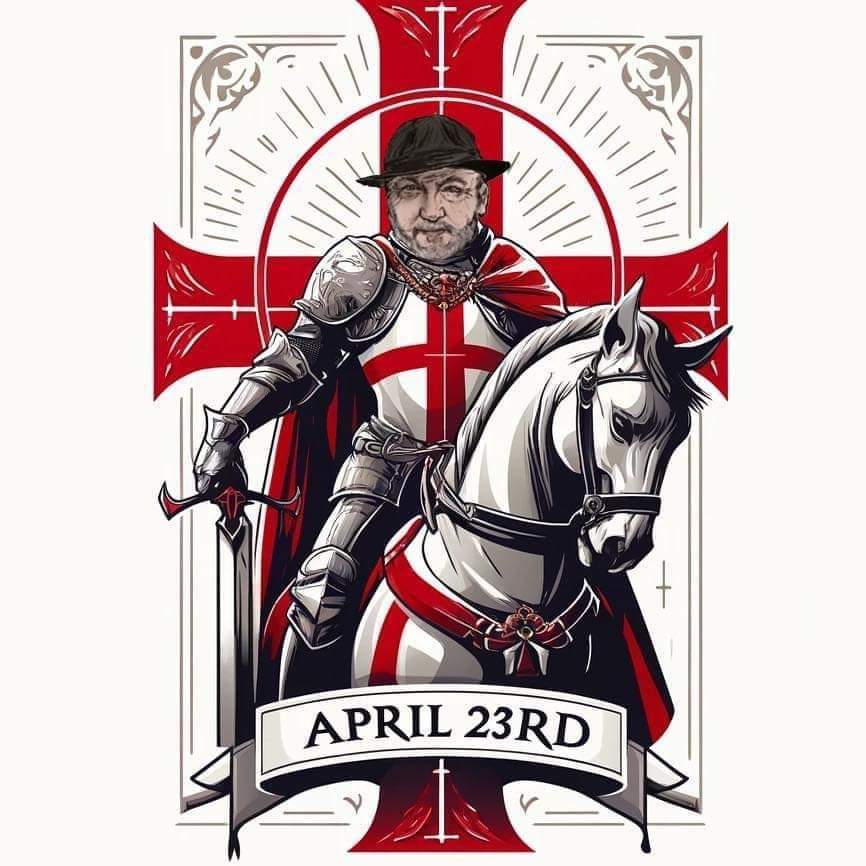 On the feast of George the Great Martyr and Triumphant, we wish all the people of this great English land a happy St George's day. Many happy returns to all the George's out there and of course to our very own leader @georgegalloway