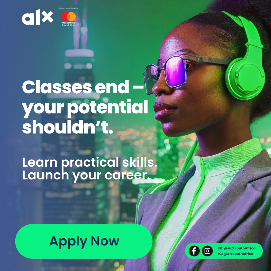 Classrooms shape minds, but challenges test them. At ALX, real-world skills are what they do. Their FREE 6-week Career Essentials program sets you up for the career of your dreams. Apply now (it’ll only take 20 minutes)👇🏽👇🏽👇🏽 🔗bit.ly/3Tts2Vt #ALXAfrica #DoHardThings