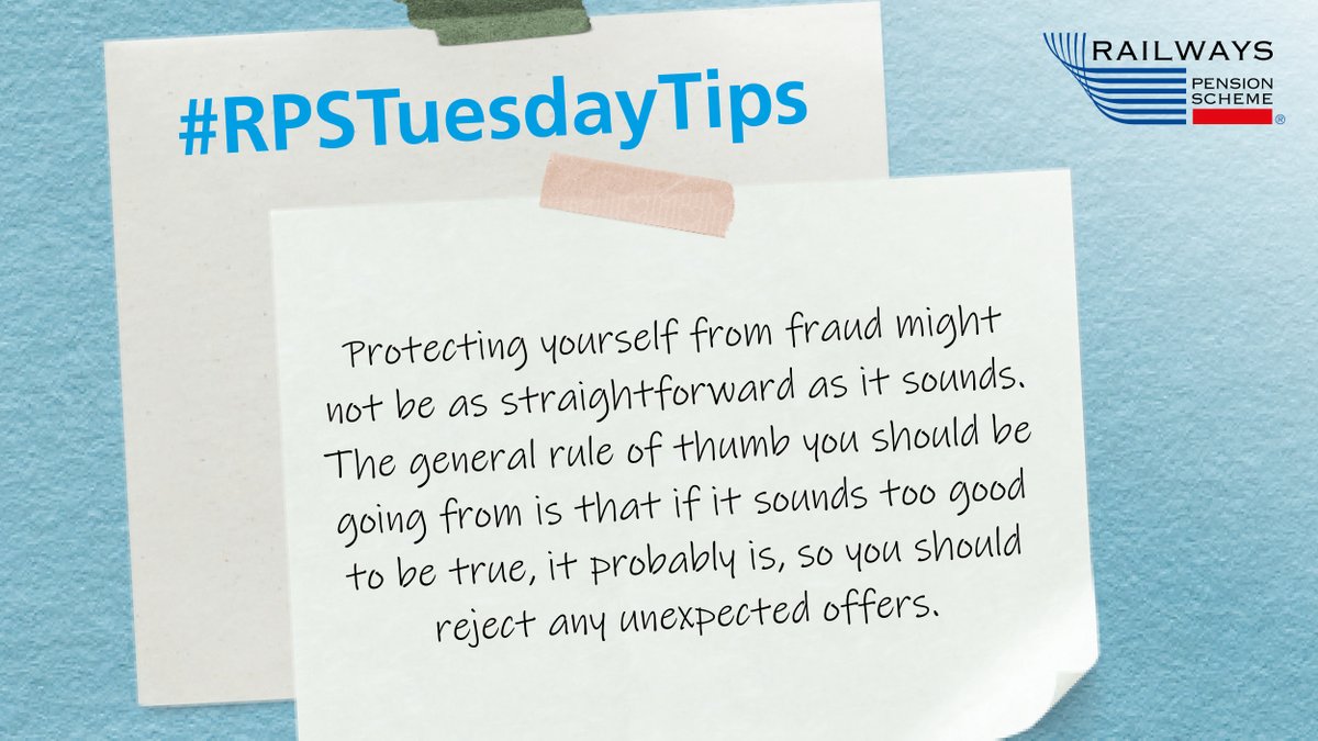 RPSPensions's tweet image. Pension savers have lost a total of £26.4 million to pension scams in the past few years. Find out more here ow.ly/2hoT50R2kza! 
#RPSTuesdayTips #StayScamSafe