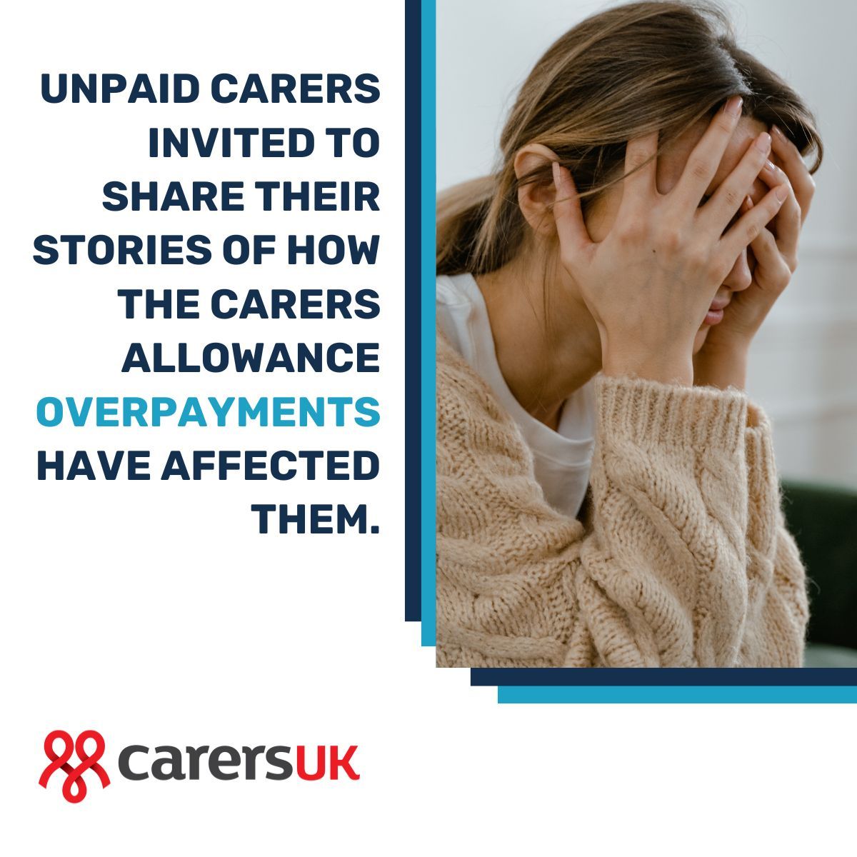 The DWP have recently been criticised after forcing tens of thousands of unpaid carers to pay back large sums following “honest mistakes”. CarersUK are now inviting carers to share experiences anonymously to be compiled and shared with the government: buff.ly/49Jpfxu