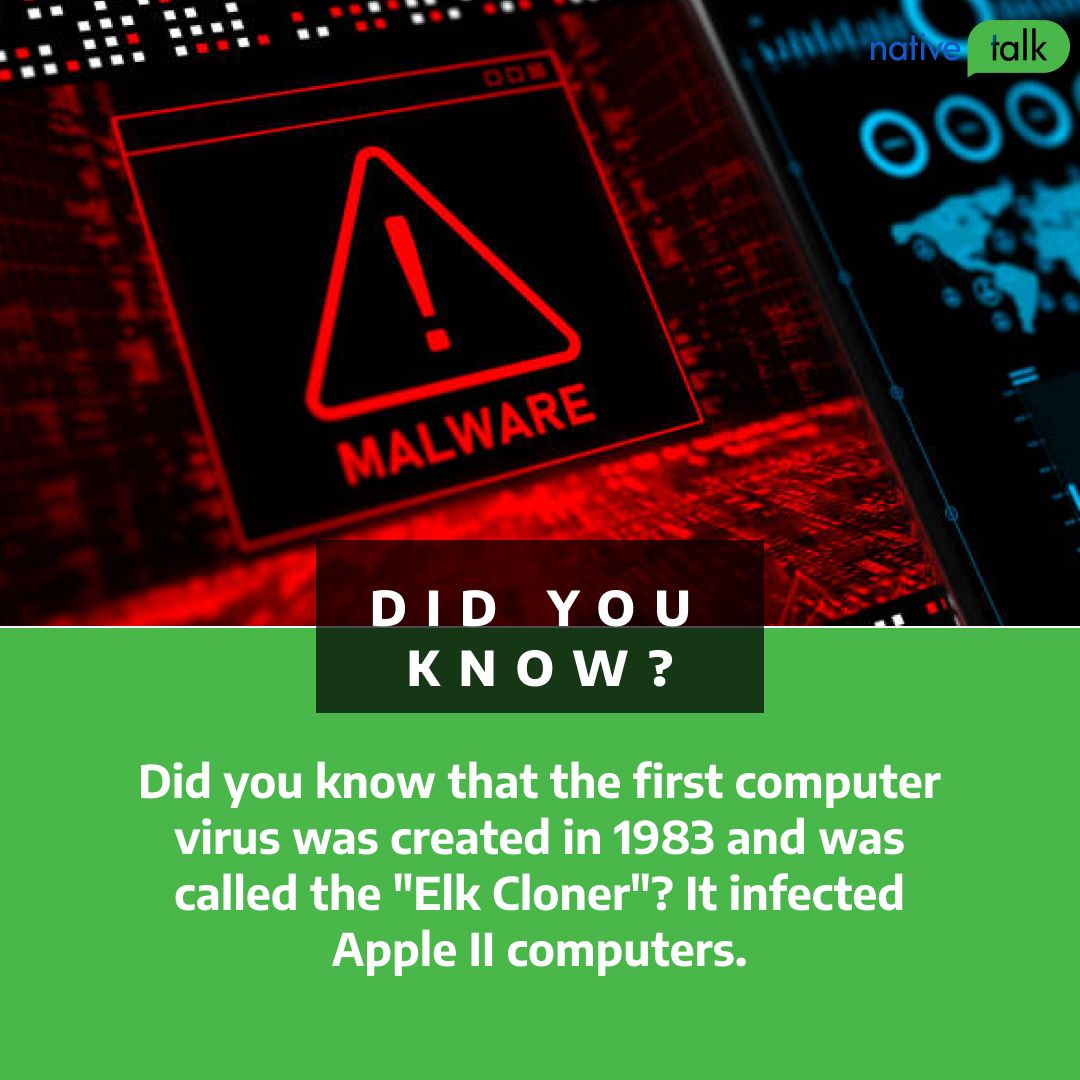 The unwanted pioneer: The Elk Cloner virus's notorious legacy in computer history 
#TechHistory
#ElkCloner
#FirstComputerVirus
#CyberSecurity