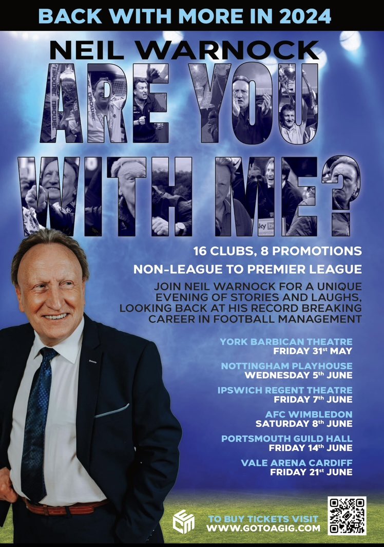 Oh No this Cannot Be Right? 
Mr Warnock Are You Not Playing Torquay!
I was hoping for some Keepy Uppies in the Centre Circle.. and that's just at Theatre in Babbacombe!