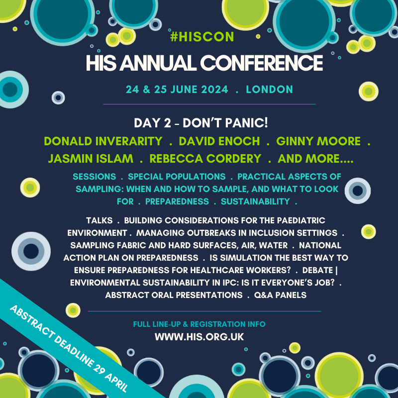 This year's Don't Panic! speaker lineup is incredible... We can't wait to see everyone at Don't Panic! on Day 2 of #HISCON. If you still haven't got your ticket we have a limited amount left before the early bird rate 🎫👉ow.ly/jQ8l50QVpAa #IPC #InfectionPreventionControl