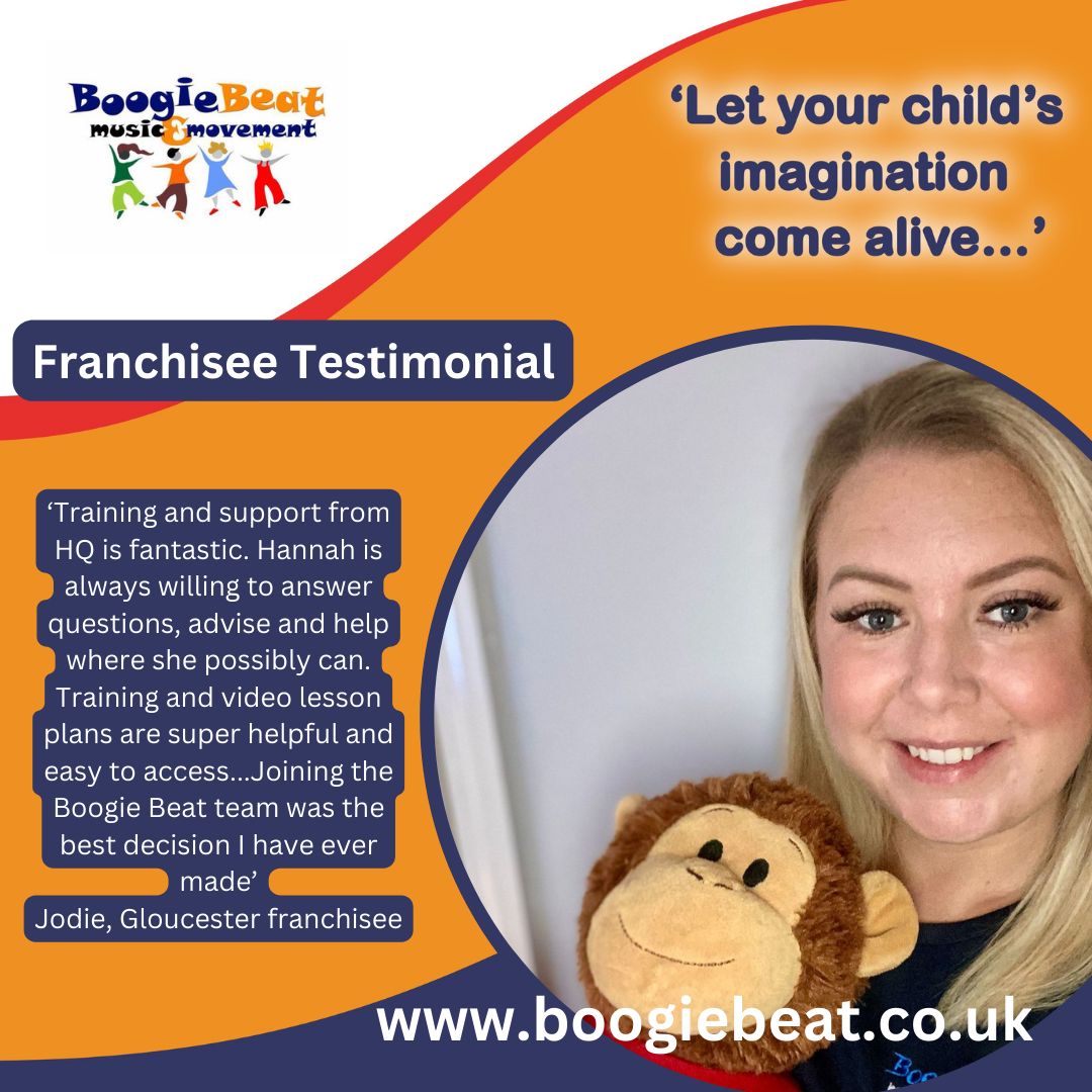 Boogie Beat offers you the opportunity to run classes, early year workshops, parties and intergenerational sessions in your area.
Interested to find out more?
Download our prospectus #franchise #franchiseopportunities#selfemployed #boogiebeat#childrensfranchise