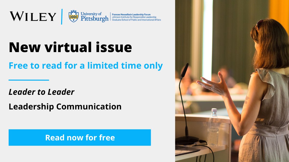 📢 Dive into Leader to Leader's latest virtual issue on #Leadership #Communication! Explore 13 articles covering listening, dialogue, and career conversations. Free until June 30. Don't miss out! ow.ly/RqL750RloVA @GSPIA @toserveistolive @brucerosenstein @sarahrmcarthur