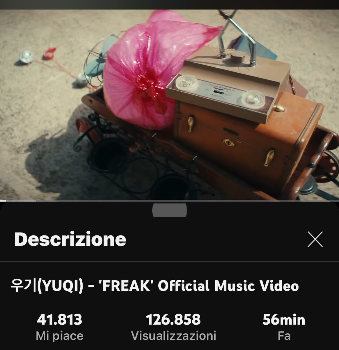 #YUQI_FREAK MV reached 126,858 views and 41,813 likes in the first 2 hours!! 👻 youtu.be/UqJIBItJeyg?si… #YUQ1_OUTNOW #YUQISOLODEBUT