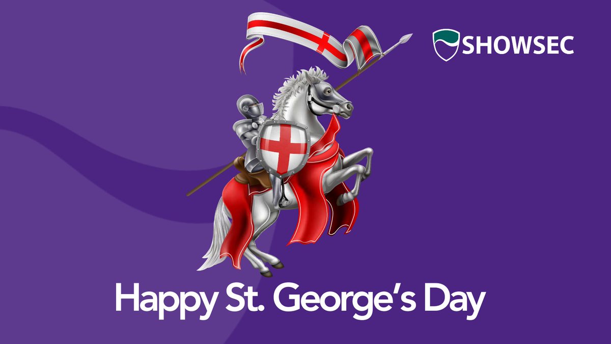 🏴 Happy St. George's Day! 🏴 Today, we celebrate the patron saint of England, St. George, known for his bravery and chivalry. Let's commemorate this day by embracing the spirit of courage and unity 🌹🏰🛡️ #StGeorgesDay #England #ProudToBeEnglish #Showsec