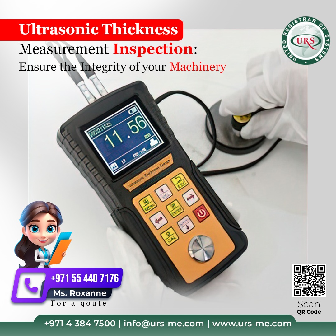 With URS ME's advanced Ultrasonic Thickness Measurement, delve beneath the surface to ensure your machinery's integrity. Our cutting-edge Non-Destructive Testing (NDT) methods offer precise inspections without halting your operations.
Call +97143847500
#CertificationservicesUAE