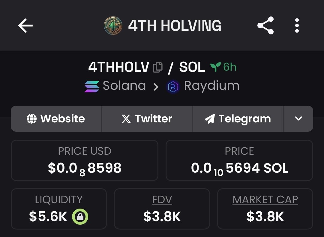 4thholvingsol's tweet photo. @MrBigWhaleREAL #4THHOLV on Solana https://t.co/7KD553MUW9