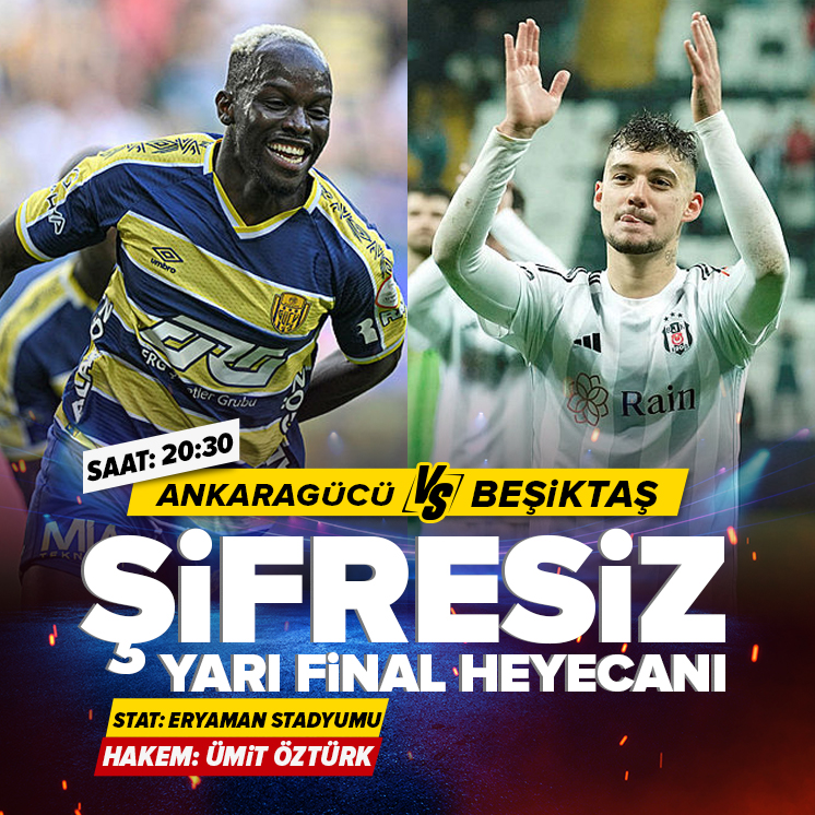 Ziraat Türkiye Kupası'nda yarı final heyecanı! Ankaragücü - Beşiktaş maçının muhtemel 11'leri ahaber.im/h9tw6k_smt