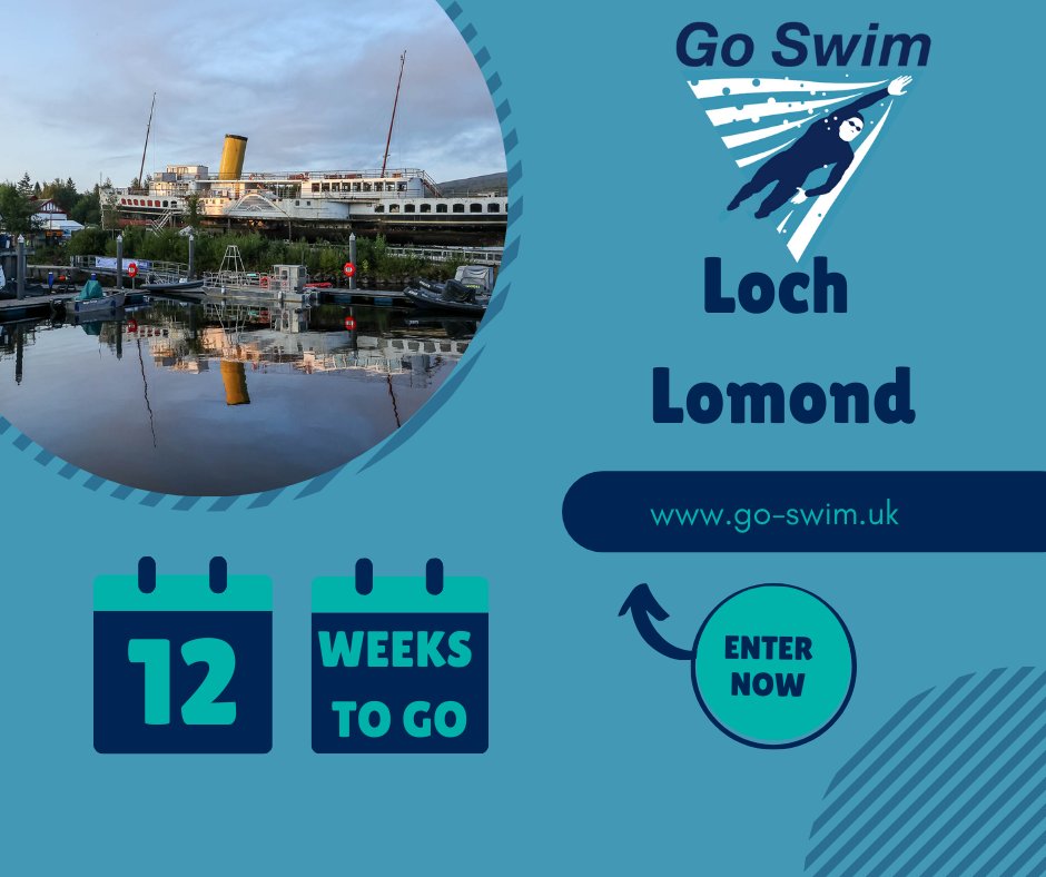 As we head into June and the warmer weather, it’s time to start the countdown for Go Swim Loch Lomond! 

Only 12 weeks to go….

#LochLomond #OpenWaterSwimming