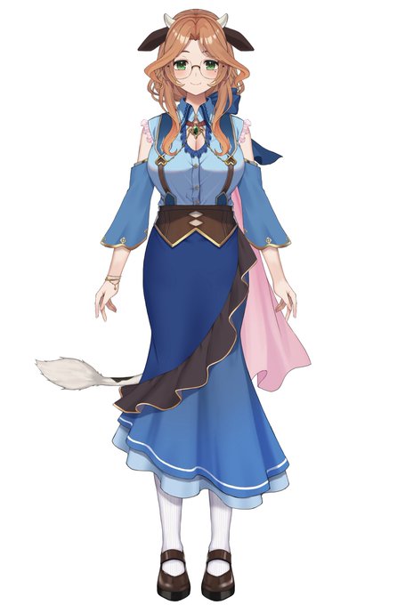 【お仕事】
この度、globieより「Alicja Da Lontano(アリシア)」ちゃんのキャラクターデザインを担当させていただきました🐮✨
よろしくお願いします～🙏
【@AlicjaDaLontano 】 