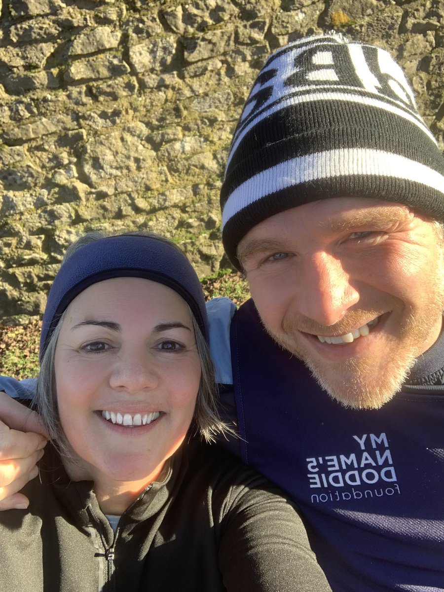 I have to thank my wonderful Ben who kept me motivated, kept me upbeat and more importantly believed in me ! Ben has run every day for over 1500  days to keep raising awareness of @mnd @MNDoddie5  he is a legend 🧡💙  #teamMnd ##wadeyruns4mnd