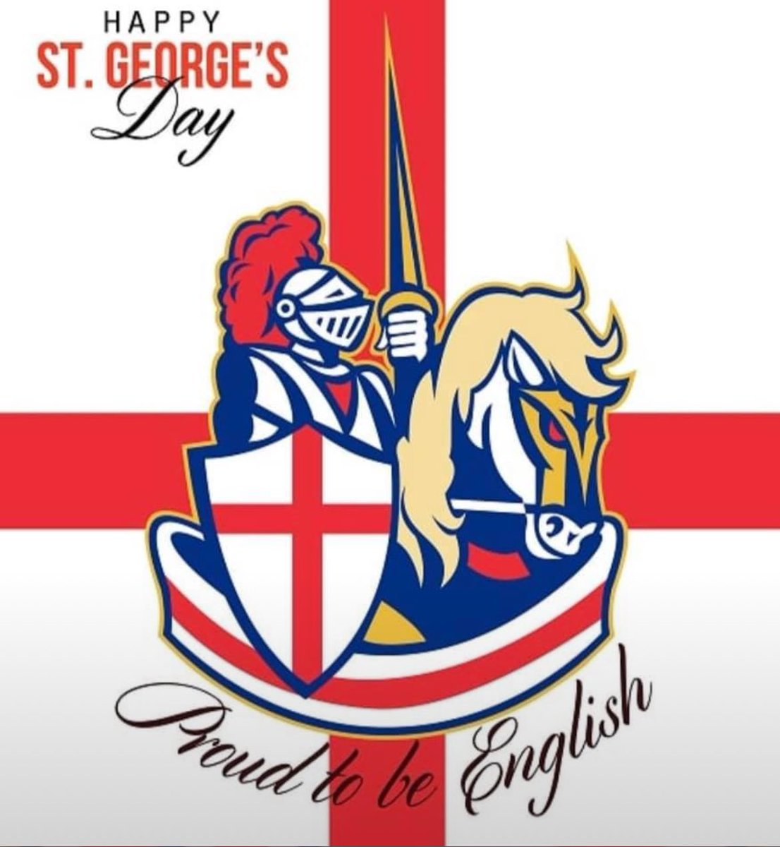 Happy St George’s Day. Forever English 🏴󠁧󠁢󠁥󠁮󠁧󠁿