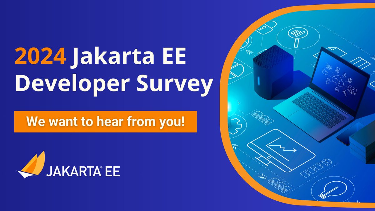 Help cloud native Java leaders shape the future of their businesses. Participate in the 2024 Jakarta EE Developer Survey today: hubs.la/Q02tBh5R0 #opensource #JakartaEE #Java